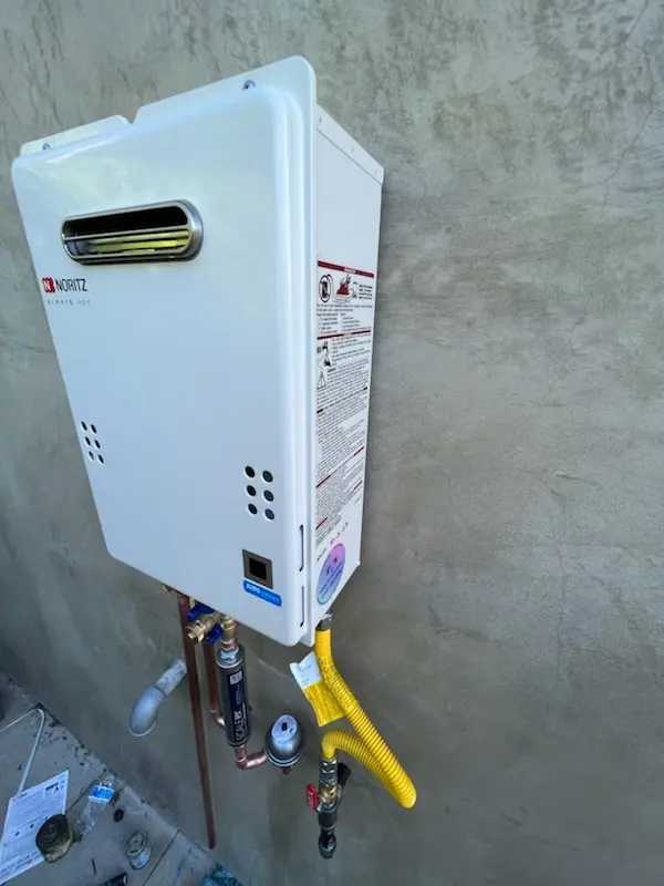 Tankless water heater installation for Gieringer homes