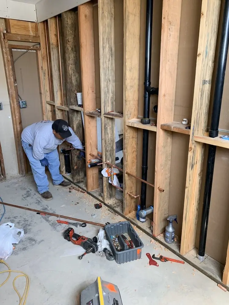 Commercial rough-in plumbing for Water Heater Replacement in Gieringer